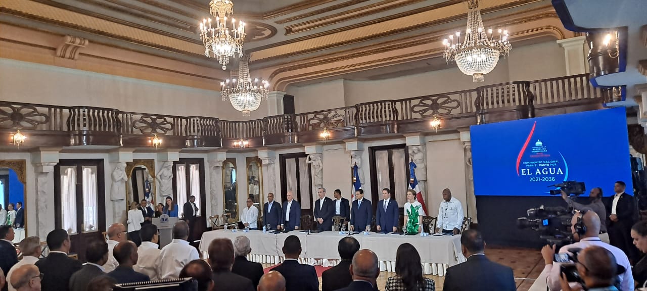 Más de 100 instituciones firman Pacto Dominicano por el Agua 2021-2036