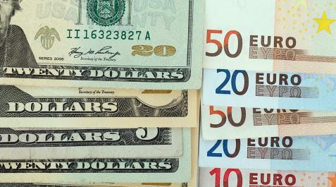 El euro se mantiene alrededor de 1,0650 dólares
