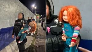 Arrestan a muñeco Chucky y su dueño por aterrorizar a la ciudadanía