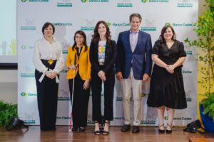 Desde la izquierda, Harally López, Ivelisse Villavicencio, Rosa Mary Rodríguez, Oscar Villanueva y Francesca Luna.