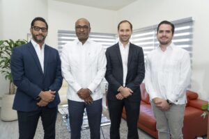 Fernando Peláez, Danilo Rosario, Fabien Gourdon y Luis José López. FUENTE EXTERNA