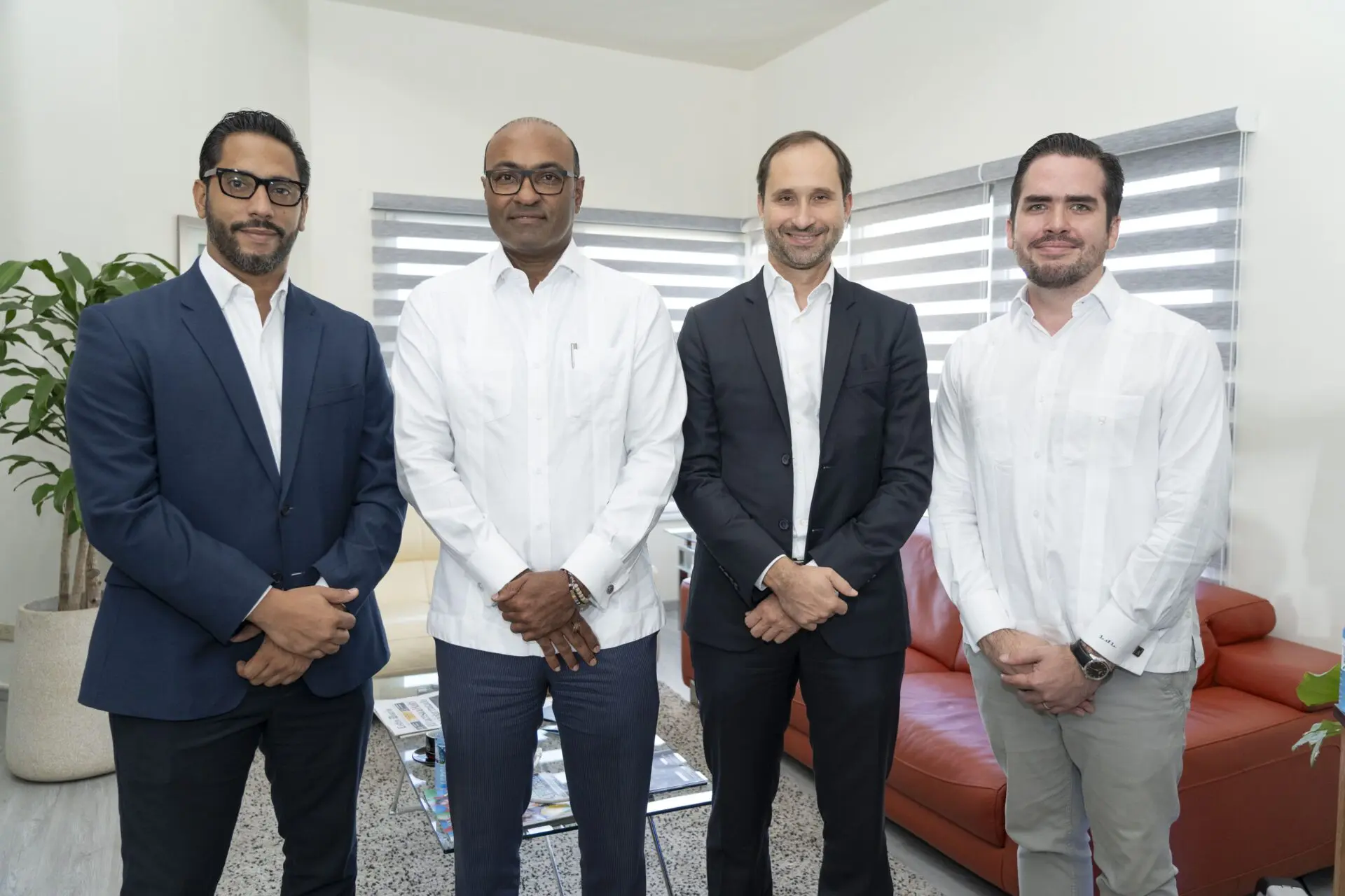 Fernando Peláez, Danilo Rosario, Fabien Gourdon y Luis José López. FUENTE EXTERNA