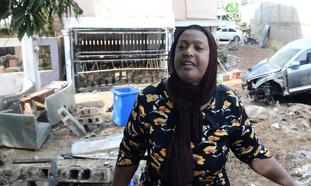 La pastora Rosaura Rodríguez asegura que construyeron el muro de contención de menera improvisada