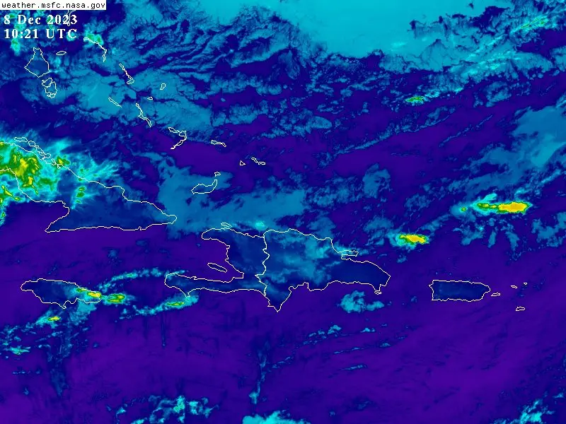 Frente frío continúa incidiendo sobre el país generando algunas lluvias