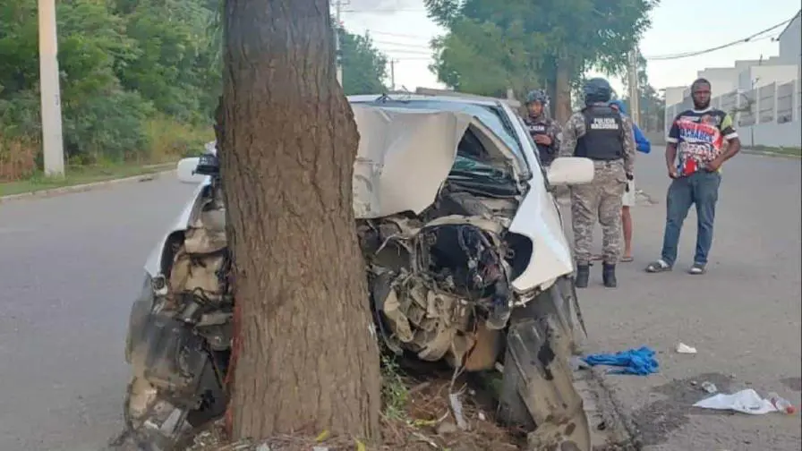 Mueren madre e hijo en accidente automovilístico en Santiago