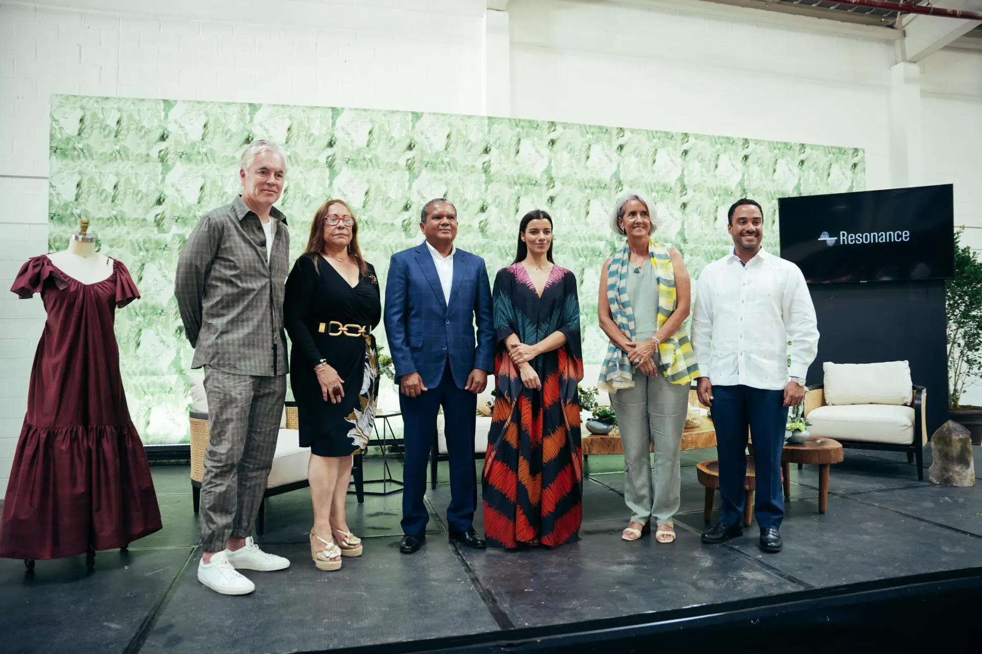 Lawrence Lenihan, Rosa Santos, Daniel Liranzo, Nashla Bogaert,Ginny Heinsen y Juan Alberto Mustafa. FUENTE EXTERNA