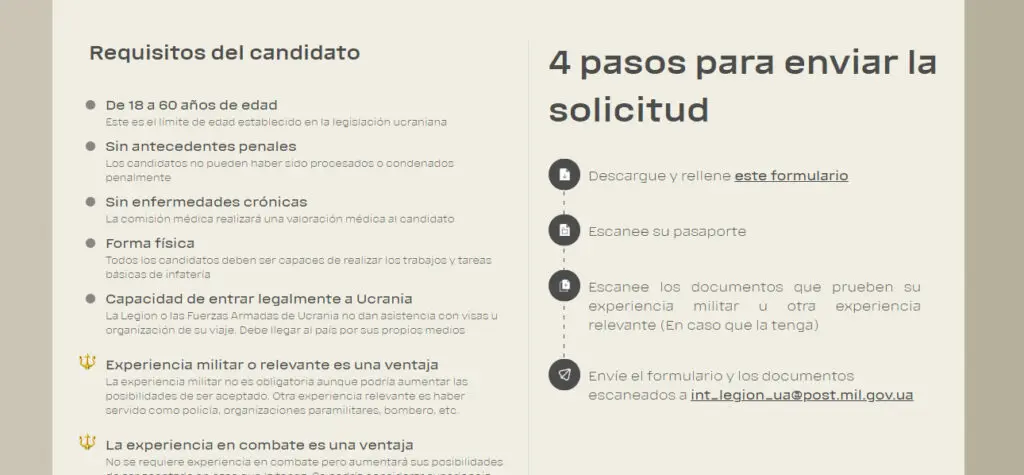 Ucrania busca combatientes que hablen español y esto es lo que pagan