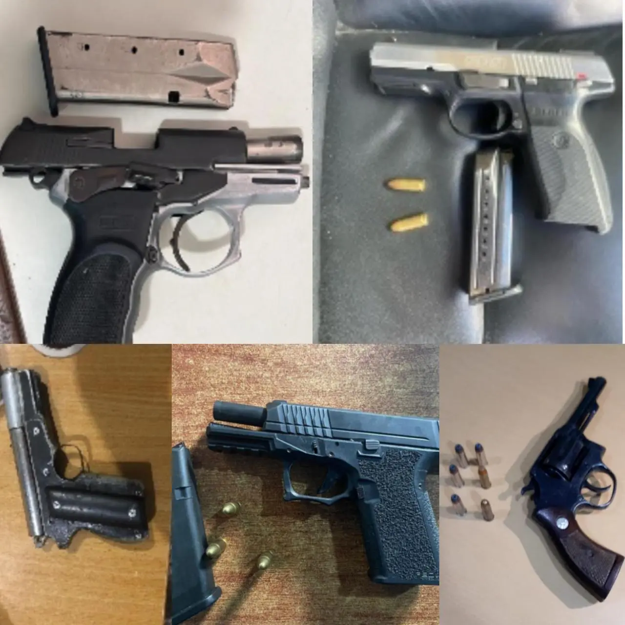 PN apresa cuatro personas y les ocupan igual número de armas ilegales