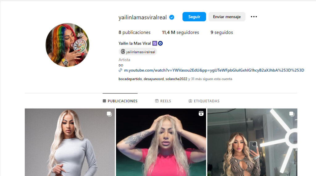 Yailin regresa a las redes sociales y fanáticos aseguran volvió con Tekashi