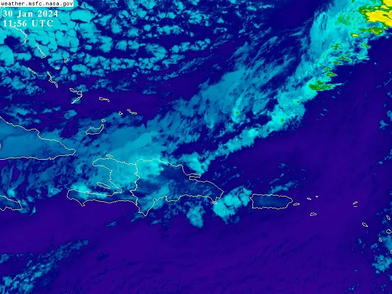 COE emite alerta verde para ocho provincias por sistema frontal