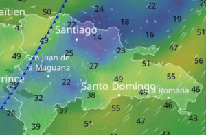 Alertan de fuertes ráfagas de viento en los próximos días en territorio dominicano