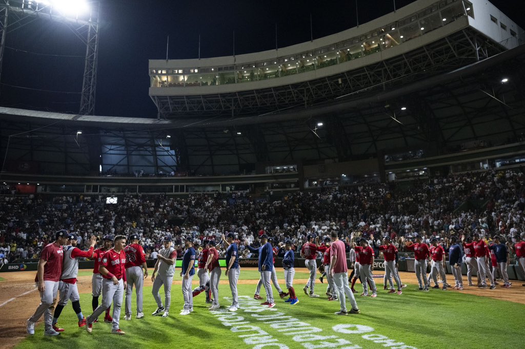 Boston blanquea a Tampa Bay en el juego 1 de la serie MLB Dominicana