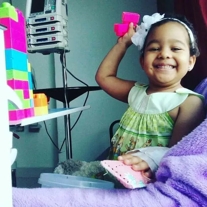 María Natalia con tan solo dos añitos fue diagnosticada con leucemia linfoblástica aguada