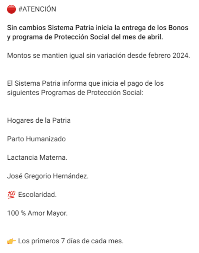 NUEVO BONO de 216 bolívares: ACTIVA y COBRA el pago de abril 2024