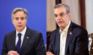 El Secretario de Estado de Estados Unidos, Antony Blinken, y el presidente de la República Dominicana, Luis Abinader