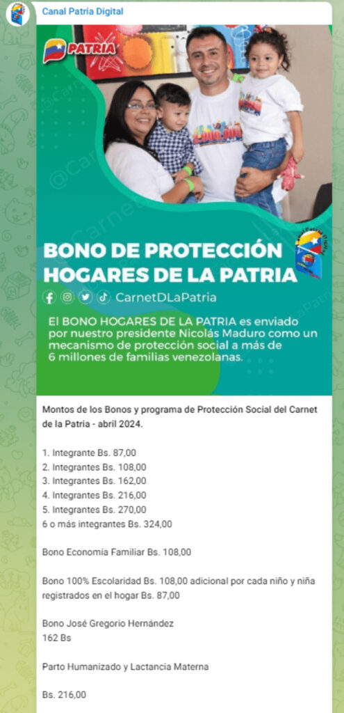 Nuevos BONOS PATRIA ACTIVOS 9 de abril MONTOS y fecha de PAGO 2