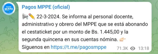 Cestaticket de abril en Venezuela NUEVO MONTO con aumento AQUÍ