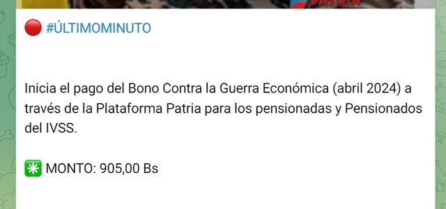 NUEVO BONO de 905 bolívares cómo ACTIVAR y RECIBIR el subsidio