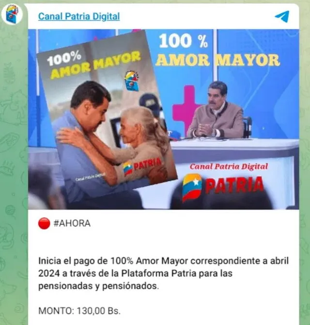 BUENAS NOTICIAS del PAGO para PENSIONADOS de Amor Mayor 2024