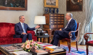 Presidente de la República Dominicana, Luis Abinader, y su homólogo de Portugal, Marcelo Rebelo de Sousa