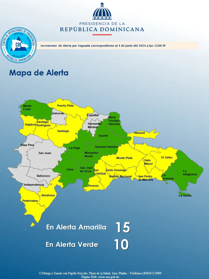 El Gran Santo Domingo Y Otras 23 Demarcaciones Bajo Alerta Por Lluvias