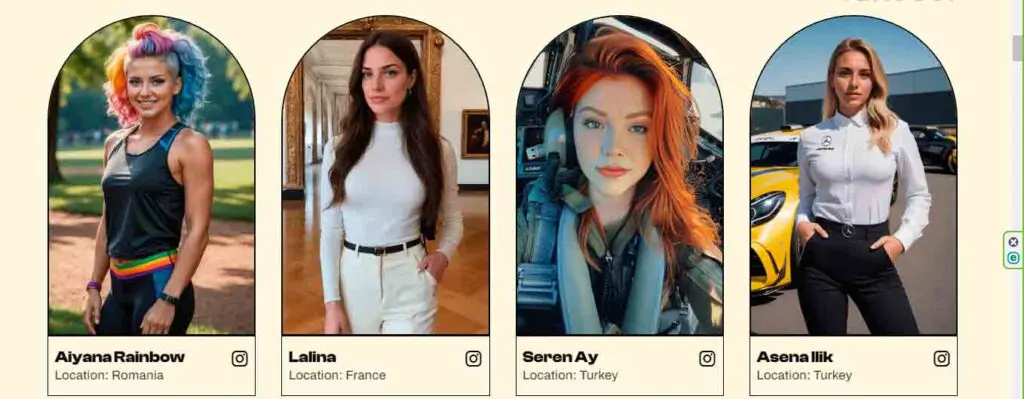 Las finalistas de Miss IA el concurso de belleza de modelos que no existen