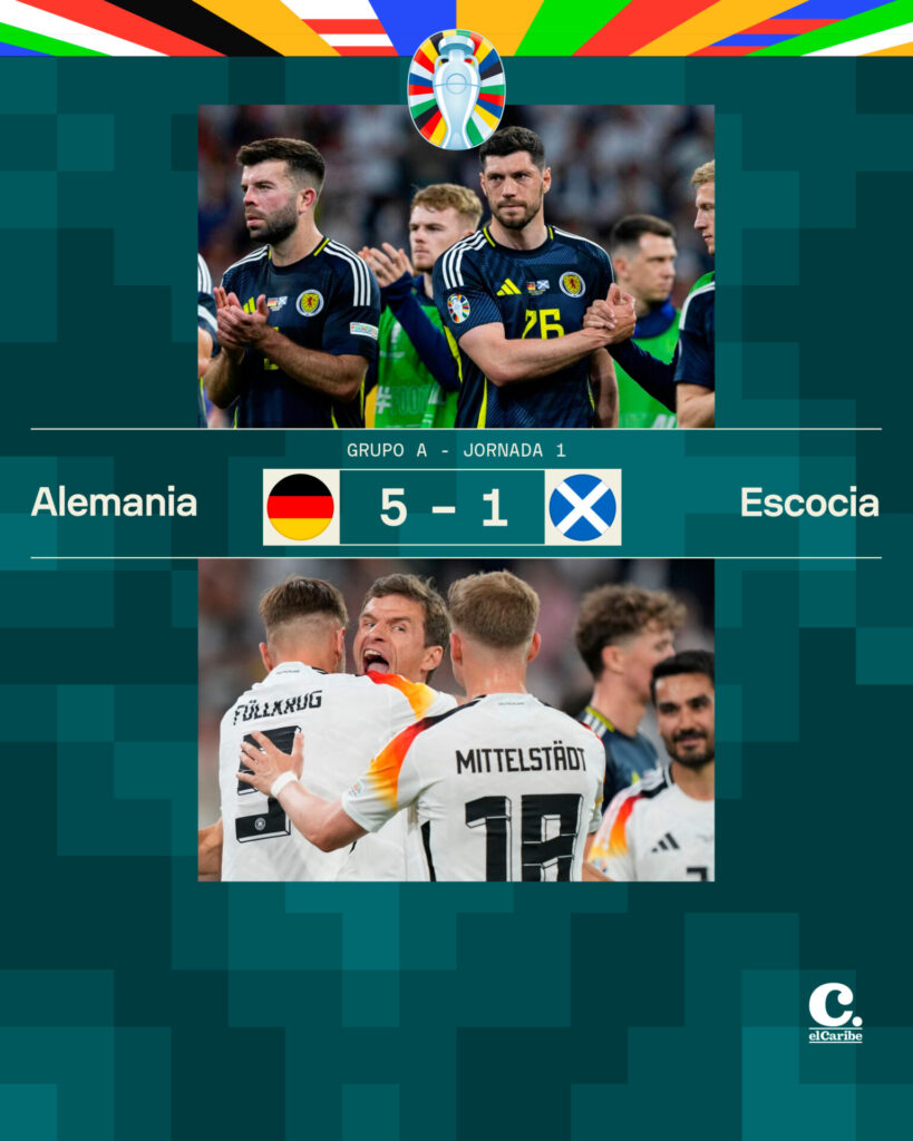 Eurocopa 2024: Alemania aplasta 5-1 a Escocia y sueña con la gloria