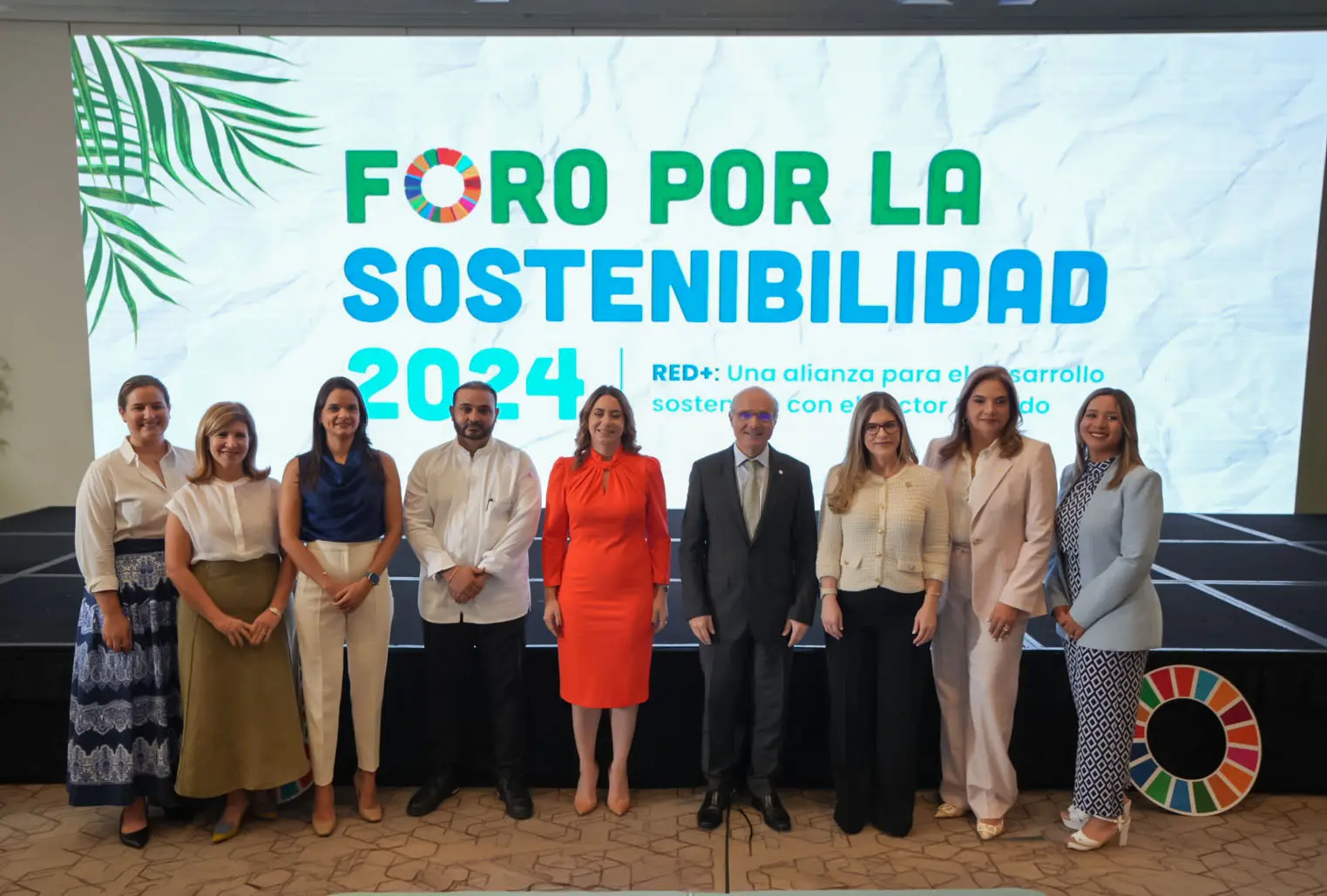 Representantes de Naciones Unidas, sector público y sector privado en el Foro por la Sostenibilidad 2024. FUENTE EXTERNA