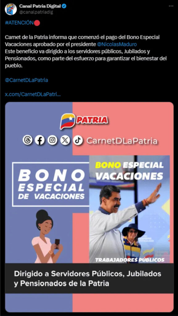 ACTIVAN BONO ESPECIAL para pensionados en Venezuela en julio 2024