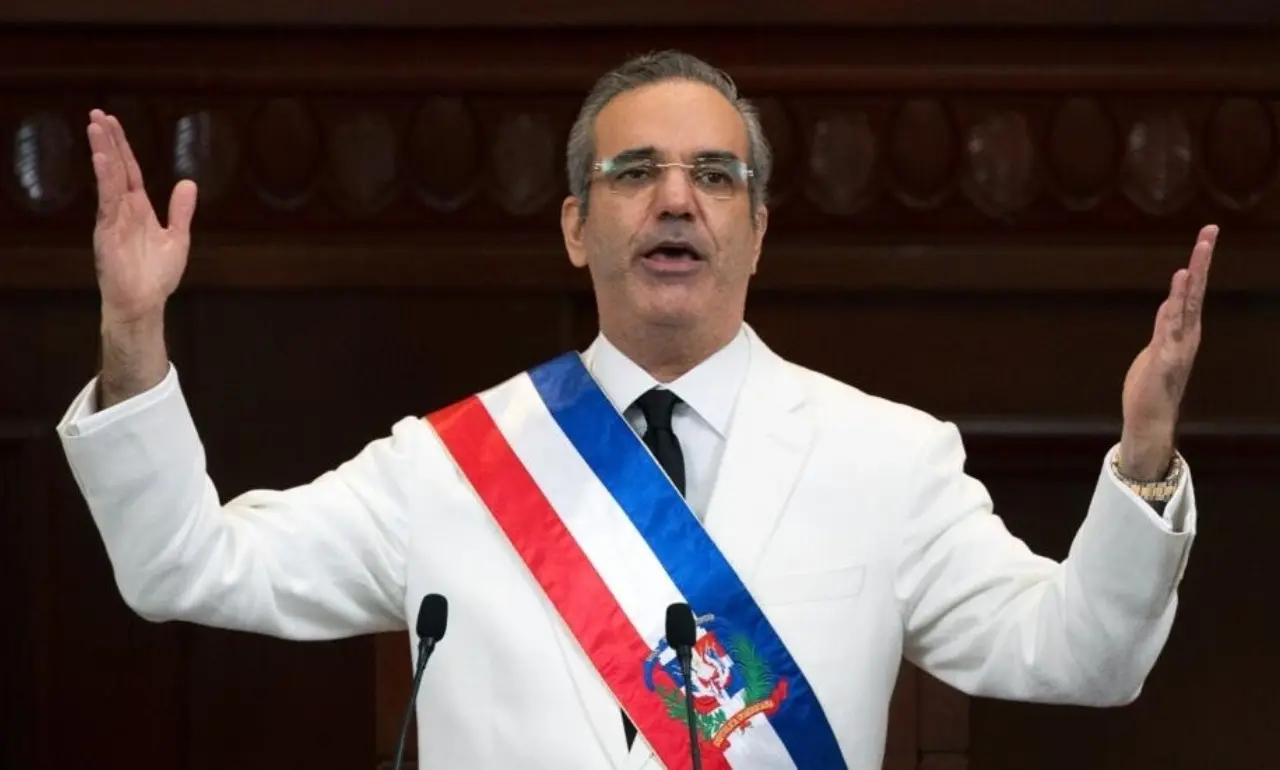 Presidente Luis Abinader durante su toma de posesión el 16 de agosto del 2020 (foto de archivo). AFP/Orlando Barría