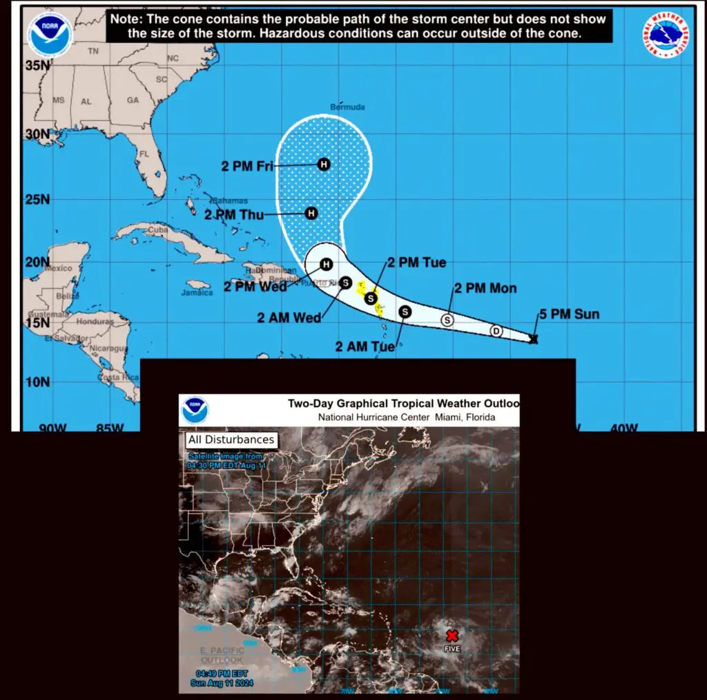 Se forma el Potencial Ciclón Tropical #5 y amenaza a las Antillas
