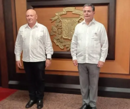 Viceprimer Ministro de Cuba, Jorge Luis Tapia Fonseca, llega a Santo Domingo para la juramentación de Luis Abinader