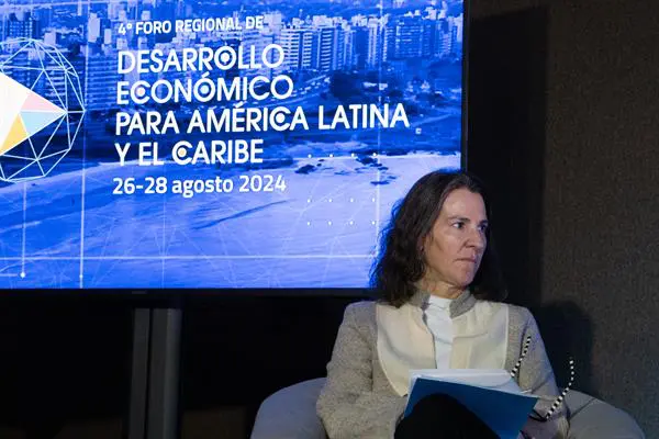 La responsable de ONU Mujeres para Argentina y Uruguay, Magdalena Furtado, en el 'Autonomía económica y empoderamiento de las mujeres'. EFE/ Sofia Torres