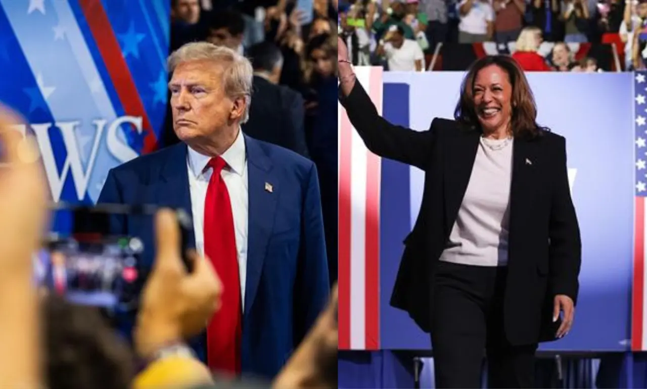 El candidato republicano Donald Trump y la demócrata Kamala Harris