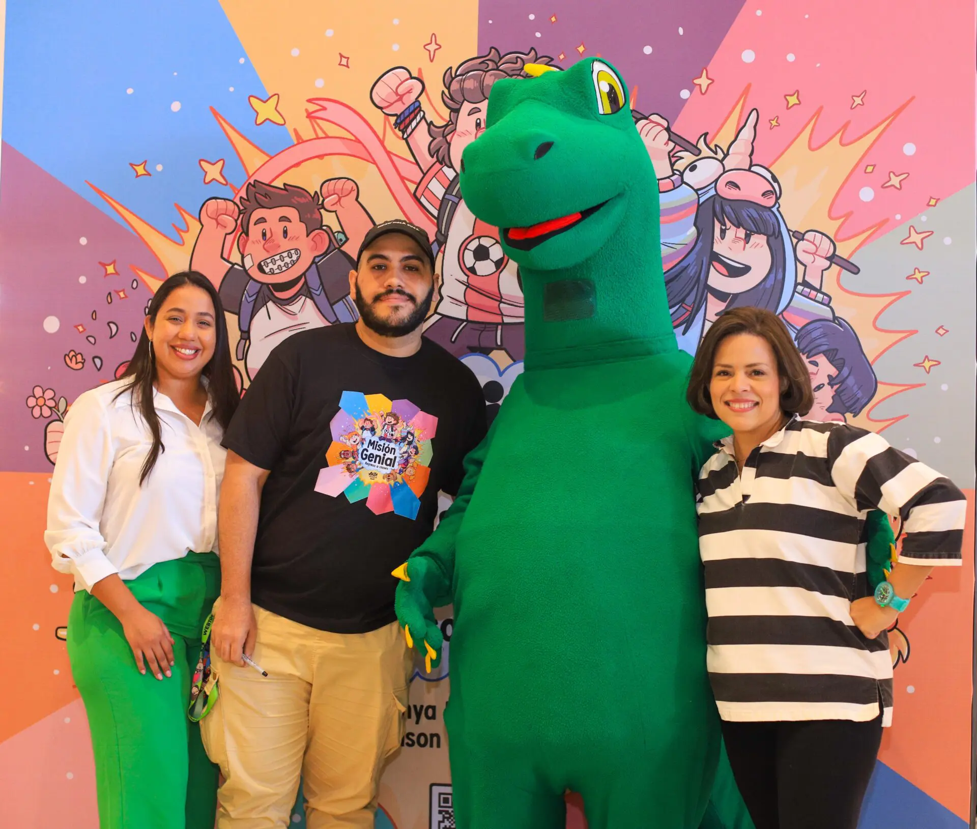 Ana Karina Jiménez, Yonson Carbonell, Dino y Anya Damirón. FUENTE EXTERNA