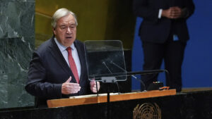 El secretario general de la Organización de las Naciones Unidas, António Guterres.