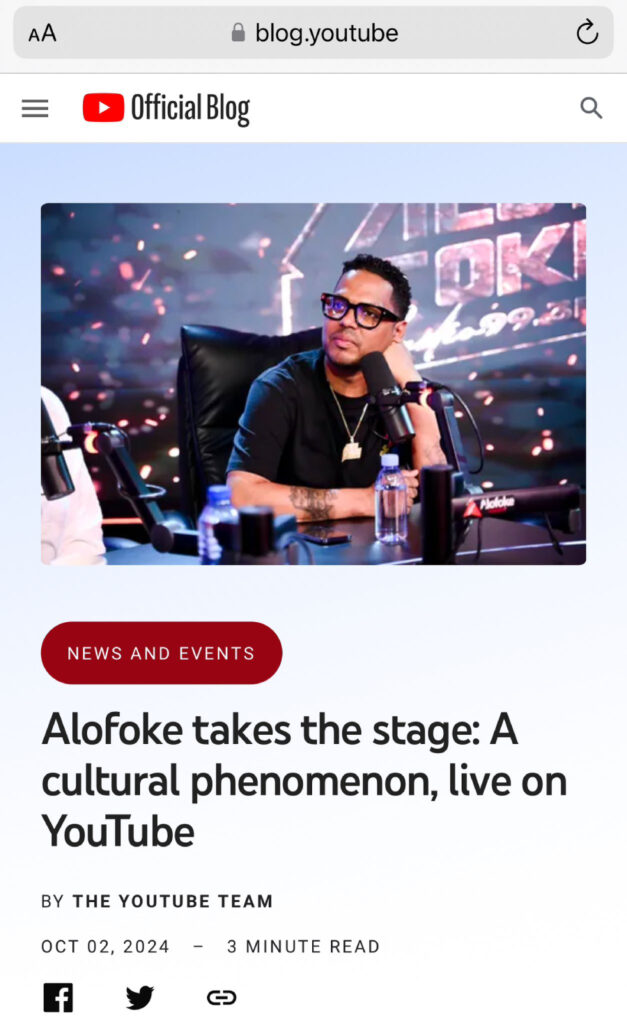 Alofoke es el primer dominicano en ser entrevistado en el blog de Youtube