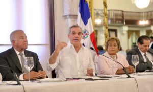 El presidente Luis Abinader este viernes en el Palacio Nacional. (Foto: fuente externa)