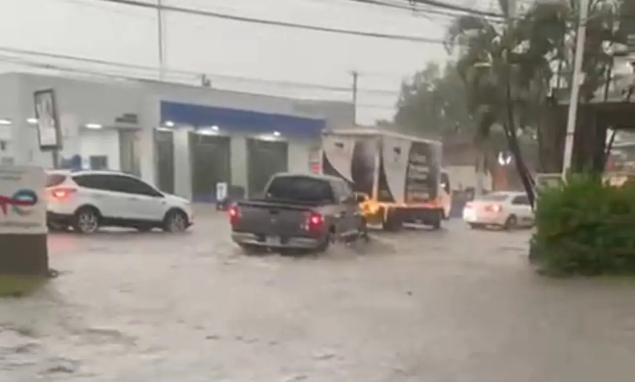 Inundaciones en Santiago.