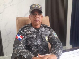 Nuevo comandante del Departamento de la Cuarta Compañía de la Policía Nacional en Hato Mayor, Justo Rosario.