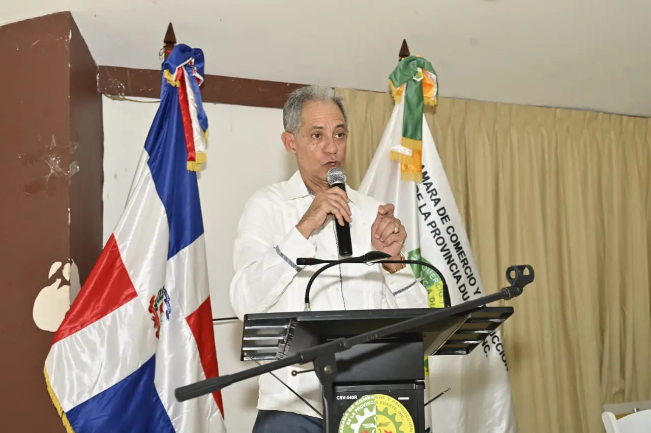 Juan María García Then, presidente de la Cámara de Comercio de la provincia Duarte.