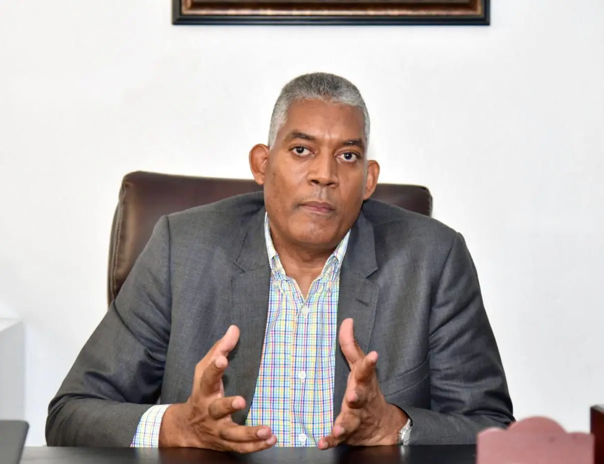 Presidente del Consejo Dominicano de Unidad Evangélica (Codue), pastor Feliciano Lacen,