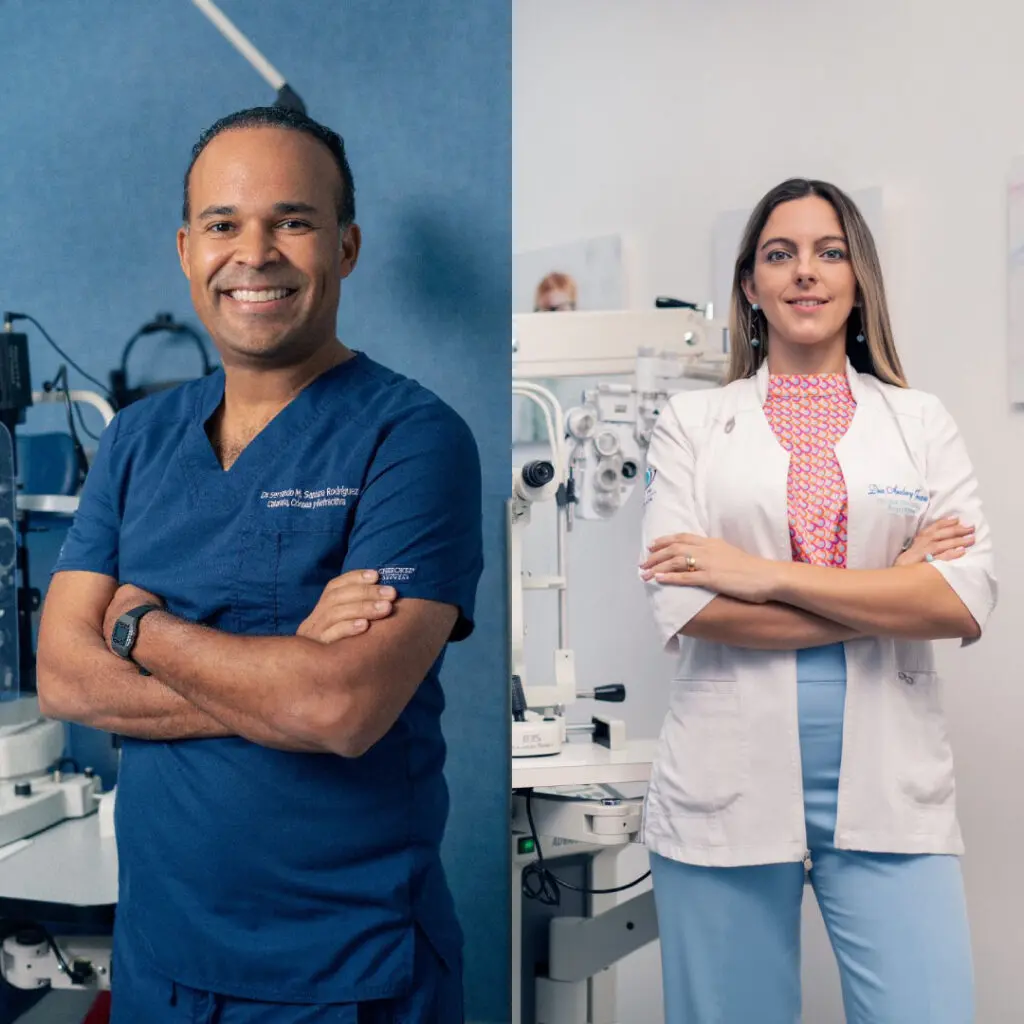 El Dr. Servando Santana y la Dra. Audrey Juan