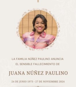 Muere la comunicadora Juana Núñez Polanco