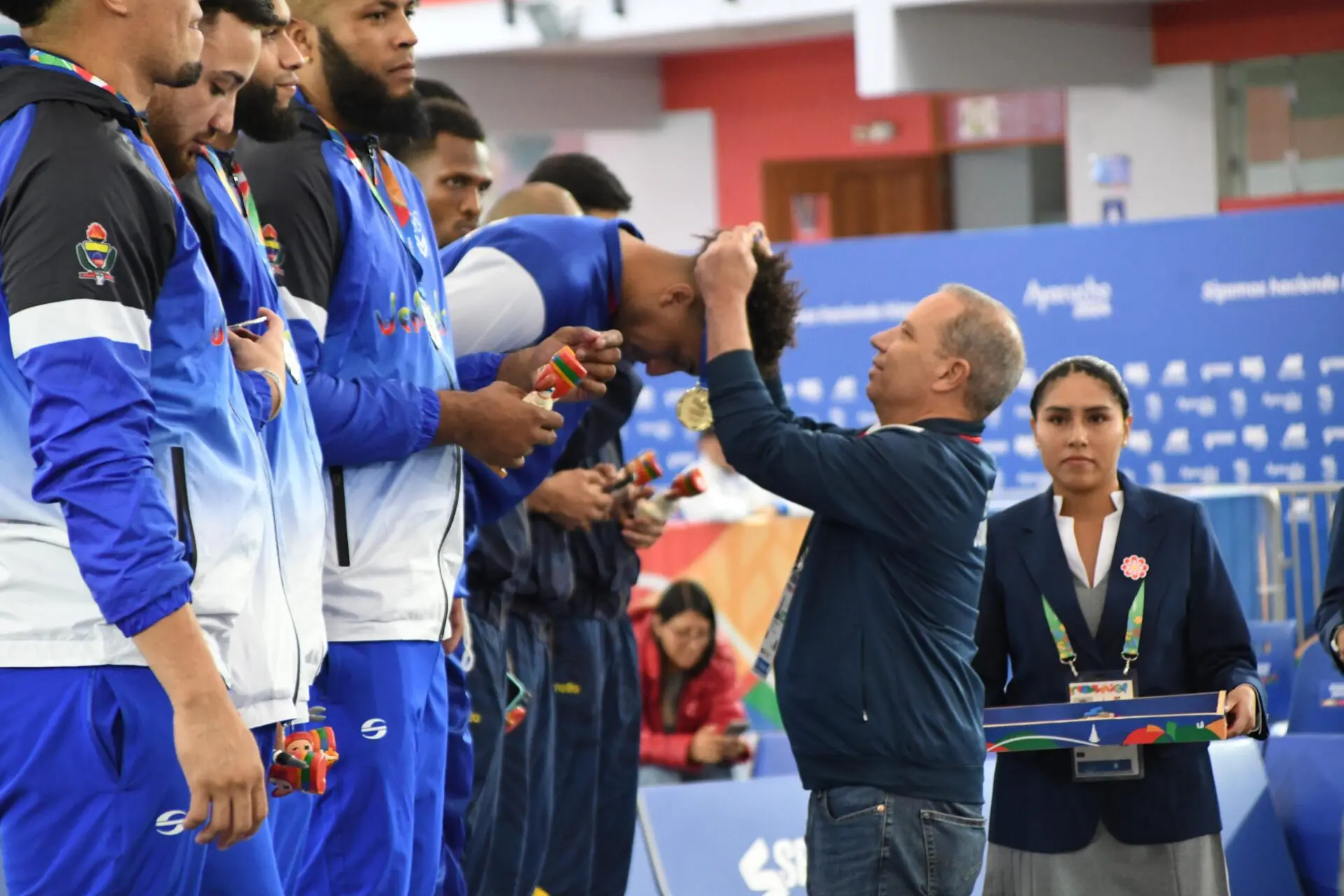 Equipo masculino baloncesto 3x3, oro en Bolivarianos Ayacucho