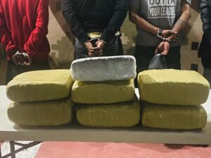 CESFronT y DNCD detienen a cuatro hombres con 70.1 libras de marihuana