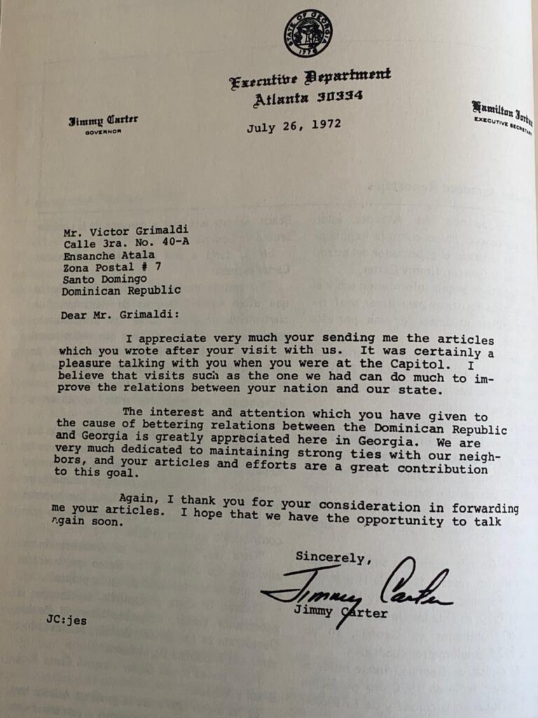 Jimmy Carter salvó a la República Dominicana de una catástrofe en 1990