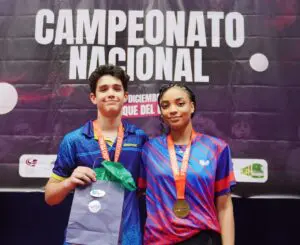 Castro y Cabrera, campeones nacionales individual tenis de mesa