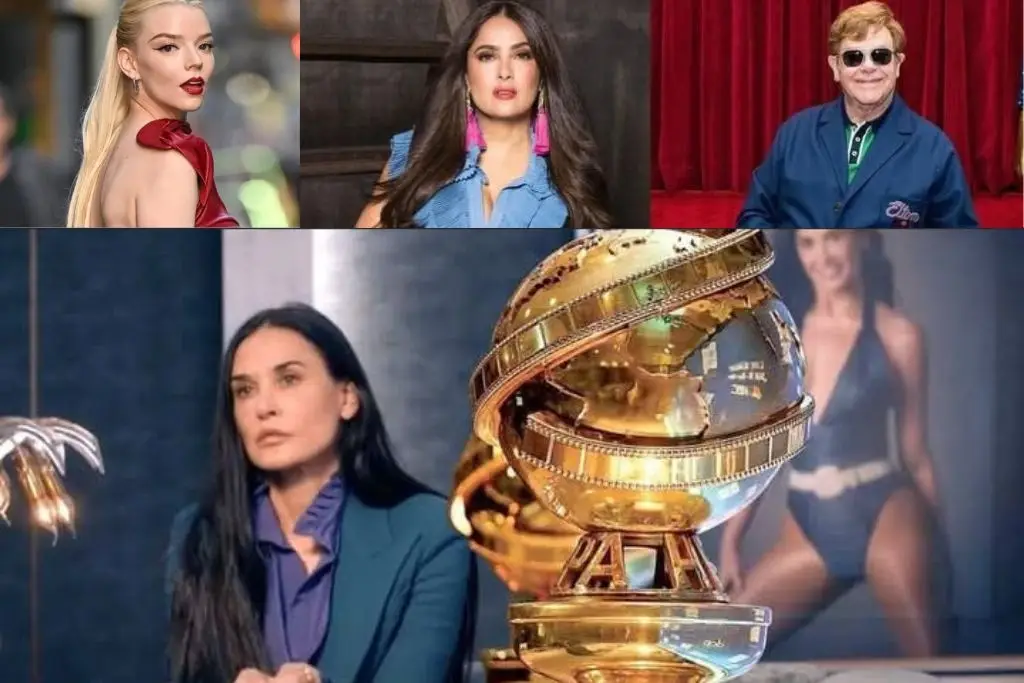 Elton John, Demi Moore y Salma Hayek entre los presentadores de los Globos de Oro