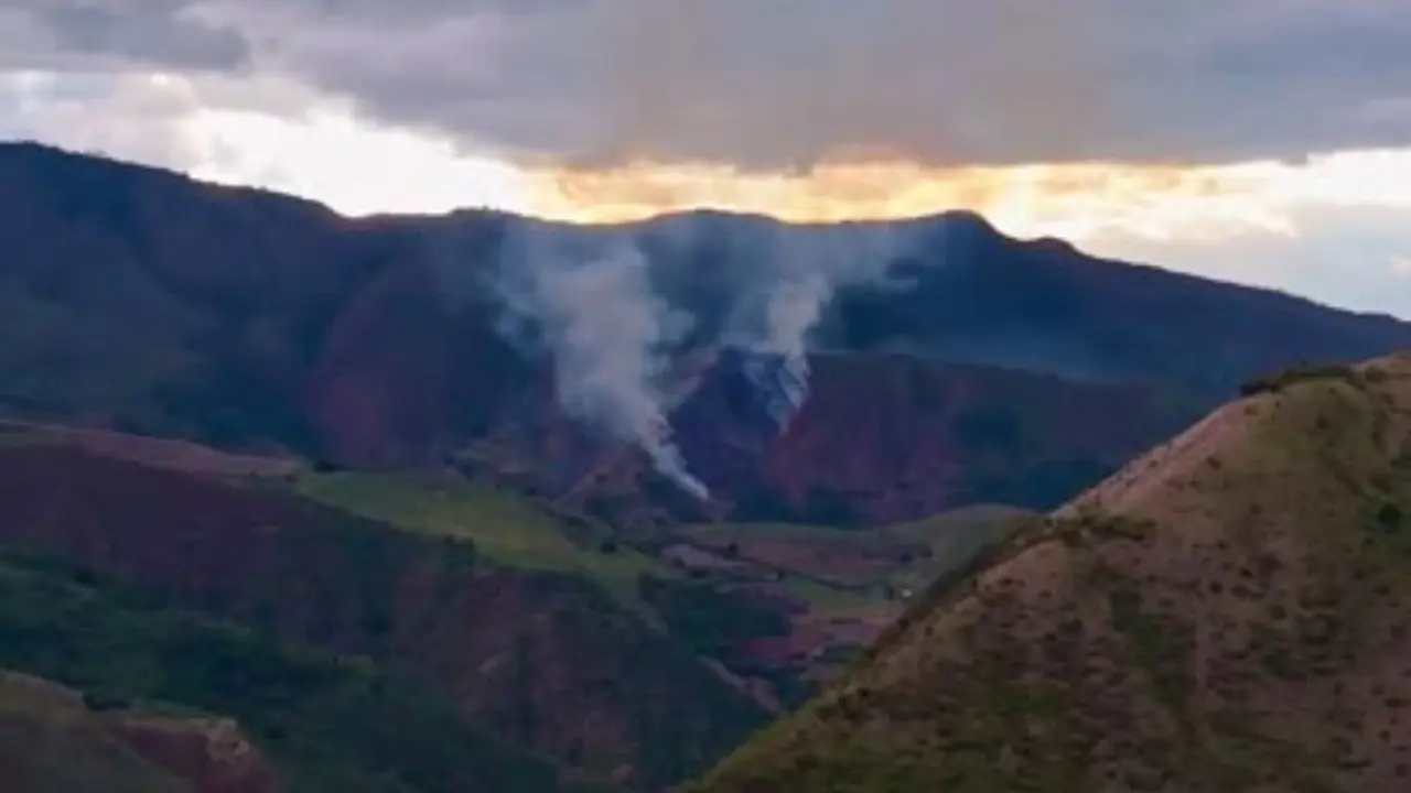 Incendio forestal afecta la región de los limoncitos en Contanza